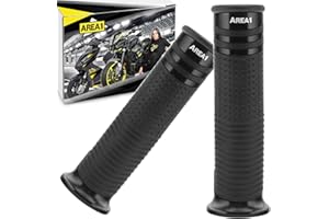 ‎AREA1 Area1 universal Motorrad Motorroller Lenkergriffe schwarz 2 Stück 22/24mm für z.B. Duke SMC/R MT07/09/125 Z900/650/500/125 YZF CMX CB500 Hornet SV650 GSXS/R GSF TPH NRG Aerox Jetforce Runner