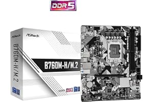 Carte Mère ASRock B760M-H/M.2 DDR5 (Intel LGA 1700) Micro ATX