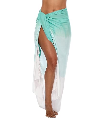 Wogeka Sarong Aus Bali – 170 X 110 Cm, Viskose, Blickdicht, Vielseitig Als Wickeltuch, Pareo Oder Strandtuch