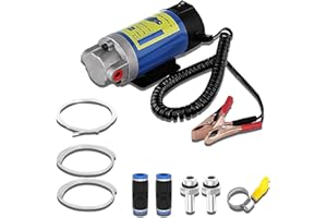 DYOUEN 12V 100W Oil Extractor Pump Portable Engine Low Noise Self-Priming Motor Diesel for Car Motorcycle and Boat Engine Oil Transfer Change Pump