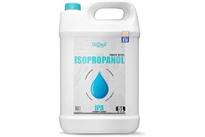 GiDeli Isopropanol 99,9% 5 l - Isopropylalkohol IPA | Rengöringsalkohol för elektroniska komponenter, linser och skärmar, borttagning av harts vid 3D-tryck