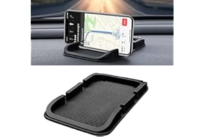 SPETNGSAKE Antirutschmatte Auto,Multifunktionales Auto Anti-Rutsch-Pad,Armaturenbrett Ablage,3 In 1 Silikon Anti Rutsch Matte,Antirutsch Haftpad Ablage,für Autodekorationen,Schlüssel,Brillen,Handys