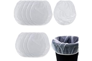 COCCCOON 10Pcs Paint Strainer Bags, 1 Gallon Nylon Filter Bags White Fine Mesh Bucket Paint Strainers with Elastic Top Opening Paint Filters for Spraying, Ink and Paint Gardening Hydroponics