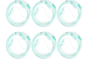 Artibetter 6pcs 2 Meters Soft Oxygen Nasal Cannula Nasal Oxygen Cannula Nasal Cannulae Oxygen Accessories Green