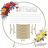 Balloon Arch Kit, 2.2M Metal Frame Round Balloon Arch Kit for Party Wedding Birthday Graduation Decoration