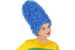W WIDMANN MILANO PARTY FASHION WIDMANN Tall Blue Beehive Marge Wig (peluca)