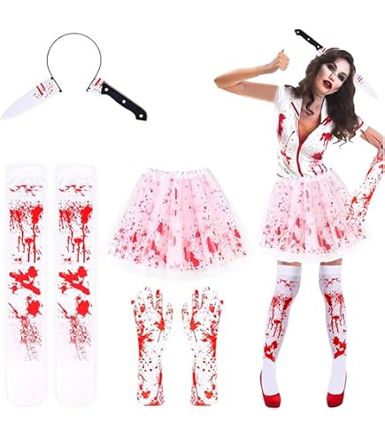 Smiffys Zombie-Schneewittchen Kostüm Für Damen – Kleid Mit Latex-Brustteil & Haarband, Größe L, Blau/gelb