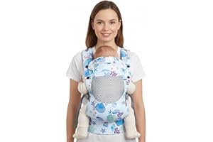 YooxArmor Babytrage Neugeborene ab Geburt,Ergonomische Gemütlich und Leichtgewichtig Baby tragetuch mit Nackenstütze,Tragegurt Baby Tragetasche Geeignet für 3-30 kg
