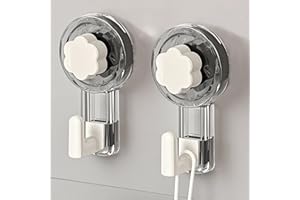ATEWEITA Ganci per Asciugamani Senza Fori, Ventose Extra Resistente (62mm) Riutilizzabili per Bagno, Cucina, Campeggio & Auto – Ideale Decorazioni Natalizie, Bathroom Towel Suction Hooks