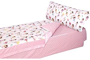Montse Interiors, S.L. Saco nórdico Estampado con Cremallera y Bajera Ajustable (para Cama de 90x190/200, Fairies)