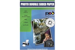 PPD 100 Arkuszy A3 Plus Premium Dwustronnego Matowego Papieru Fotograficznego 210g do Drukarek Atramentowych - PPD-47-100