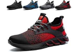 SUADEX Arbeitsschuhe Herren Damen Sicherheitsschuhe Stahlkappenschuhe Sportlich Atmungsaktiv Arbeitsschutzschuhe Schutzschuhe mit Stahlkappen