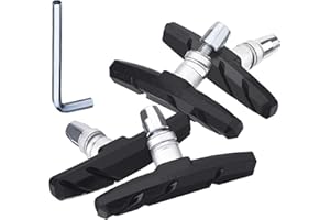 Hotop V Bike Brake Pads with Hex Nuts and Spacers V Bicycle Brake Blocks Set 70 mm