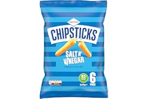 SMITHS Chipsticks Salt & Vinegar Multipack Crisps 6 x 17g