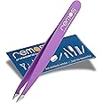 REMOS Combination Tweezers Stainless Steel 9.5cm - for splinters & Hair - Purple