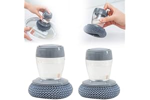 QIU-ZHULRS Ensemble de rangement de brosse de paume de distribution de savon de cuisine, brosse de nettoyage multifonctionnelle avec détergent, brosse de cuisine avec support pour le nettoyage dévier de cassero