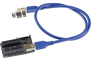 KALEA-INFORMATIQUE PCI Express x1 Port to 2 PCIe x4 Ports with Chipset ASM1182e