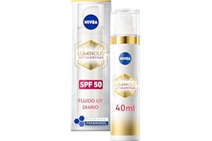 NIVEA Cellular Luminous630 - Crema de Día Antimanchas FP50 - Fluido Triple Protección - Con Ácido Hialurónico Y Thiamidol - Uniforma el Tono - Hidratación Profunda - Fluido UV Diario FP50-40 ml