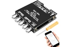 KOLRID Bluetooth Verstärker Modul Hifi Stereo - 2.1 Audio Amplifier Board TPA3116D2 Mini Digital Tuner Endstufe Platine Class D 2X50W+100W 12V-24V