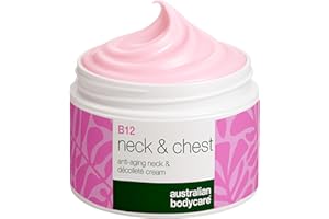 AUSTRALIAN BODYCARE Crema Collo e Décolleté con Vitamina B12 – Riduce Rughe e Pelle Rilassata – Arricchita con Acido Ialuronico, Peptidi, Niacinamide e Squalano