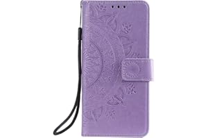 Bnvdfre for Motorola Moto E13 Case Protective Motorola Moto E13 Wallet Phone Case Flip PU Leather Shockproof Card Holder Magnetic Stand Cover for Motorola Moto E13, Purple