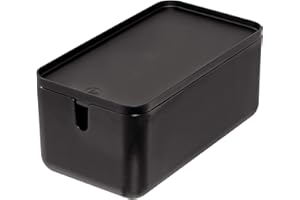 iDesign Cade Toilettenpapierständer und Toilettenbürste aus Kunststoff, BPA-frei Lagerplatz 11.88" x 6.38" x 5.75" Matte Black