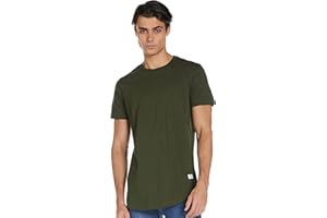 JACK & JONES Jack and Jones Mens Curved Hem T-Shirt Plus Size