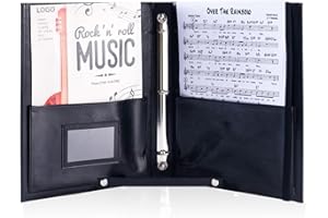 TONYLAIJIANTAO Chornotenbinder, Notenbinder mit Griff und Riemen, Notenbinder für Chorsänger, Bühnenauftritt, (Schwarz)