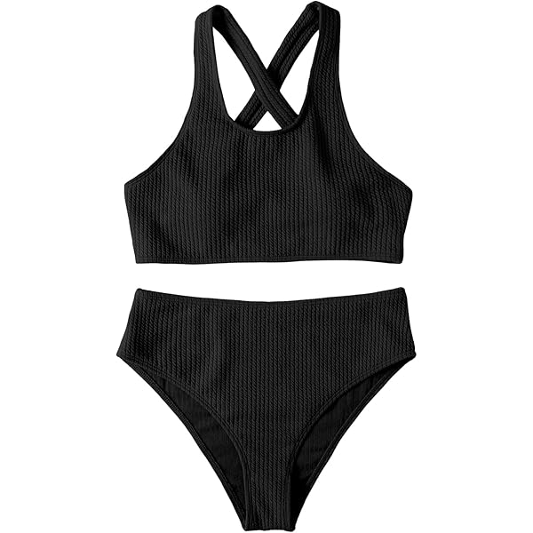 FemiChic Tweedelig damesbadpak, push-up, buikcontrole, bikini-set, hoge taille, van netstof, zwemkleding voor zomer, strand, Navy Blauw, M FemiChic Tweedelig damesbadpak, push-up, buikcontrole, bikini-set, hoge taille, van netstof, zwemkleding voor zomer, strand, Navy Blauw, M
