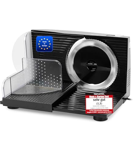 UNOLD Allesschneider Curve 78865 Limited Black Edition klappbar 100 W stufenlos Küche, Haushalt & Wohnen