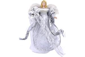 The Christmas Workshop 83960 Ozdoba na choinkę z aniołem / 30 cm wysokości/kolor srebrny/dekoracja świąteczna do wnętrz