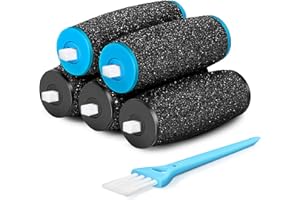 JOREST [5/10/20 sztuk] Zamienne rolki kompatybilne z Scholl Velvet Smooth, 2 rodzaje chropowatości, pumeks elektryczny do elektrycznego pedicure stóp, szybkie nóżki