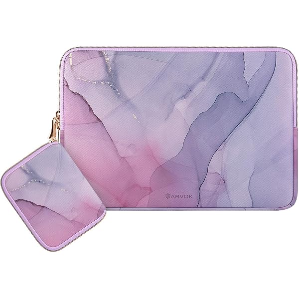 Housse Ordinateur Portable 15,6-16 Pouces Style Ethnique Brodé - Protection Matelassée, Zip Original - Compatible MacBook, PC