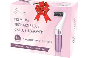 Own Harmony Roll Pedicure Elettrico Ricaricabile per Pelle Dura: Pedicure Professionale CR1700 Migliore Lima Elettronica Piede, Rimozione di Callo e Asciugare i Talloni Incrinati Cura Piedi (Cavo USB)