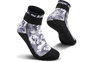 Yikayin Neoprene Socks, 3 mm Watt Socks, Diving Socks for Men, Women, Swimming Socks, Beach Socks for Snorkelling, Kayaking, Jet Skiing, SUP