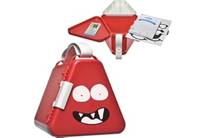 Trunki Caja de Almacenaje y Bandeja de Viaje para Niños| Caja de Juguetes TeeBee | Sistema de Almacenaje de Juguetes y Bandeja de Actividades para Viajar en Coche o Avión | Rojo