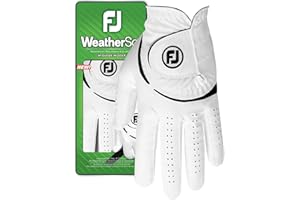 FootJoy WeatherSof Women's Golf Glove, White/Black