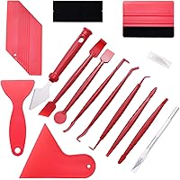 Faburo 13Stück Rakel Set Folien Werkzeug Set Autofolie Tönungsfolie mit Präzisionsmesser Folienrakel für Autofolierung…