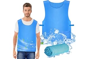 HANGGON Gilet di Ghiaccio,Gilet di Raffreddamento Evaporativo,Gilet di Raffreddamento Resistente Al Calore Estivo,per attività all'aria aperta campeggio escursionismo sport