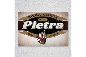 Lotusworld Pietra Plaque métallique Vintage en métal 20,3 x 30,5 cm