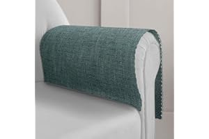 JOYWELL Jowell Armrest Cover for Sofa Armchair Covers for Recliner Chairs Couch Arm Cover Faux Linen Chair Arm Cover for Living Room Loveseat Sofa Arm Protector Covers, Set of 2, Blue