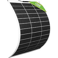 ECO-WORTHY 130 Watt 12 Volt flexibles monokristallines Solarpanel für Wohnmobile Wohnmobile Boote und mehr