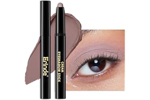 ‎ERINDE Erinde Matte Lidschattenstift, Matt Eyeshadow Stick Wasserfest & Langanhaltend, Creme Shimmer Crayon Eyeliner, Metallic Shimmer Augen Makeup Pen #12 Light Taupe