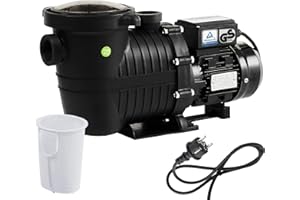 Arebos Pompe de Filtration pour Piscine 15.000l/h | Filtre à Sable | 800W | Fonctionnement Silencieux | sans entretien