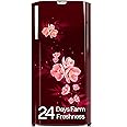 Godrej 180 L 4 Star Turbo Cooling Technology, 24 Days Farm Freshness Direct Cool Single Door Refrigerator (RD EDGENEO 207D THF MP WN, Maple Wine)