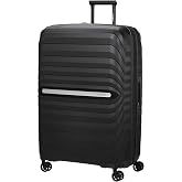 Samsonite Neo Flux Large Trolley Case, 81 cm | Black, Expandable Hardcase, 81H x 21.3W x 13D, 130/145L, 4.6 kg, with TSA Lock