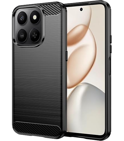 Coque Honor 400 Smart+ : Lot De 2 Avec Verre Trempé - Protection Fibre De Carbone TPU Flexible - Anti-chocs Et Anti-rayures