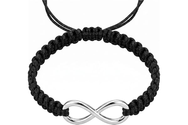 Enduring Bond Macrame Infinity Bracelet.
