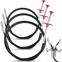 Pinza A Spirale Allungabile Per Scarichi – 90 Cm, 4 Artigli, Flessibile Per Pulizia E Recupero Oggetti