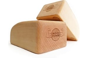 WOODPOWER® BalanceBlocks (Comfort Edition), bloques de mano y bloque de yoga en uno: apoya tus muñecas durante el entrenamiento de peso corporal, gimnasia, acrobacia, yoga y más (2 unidades)